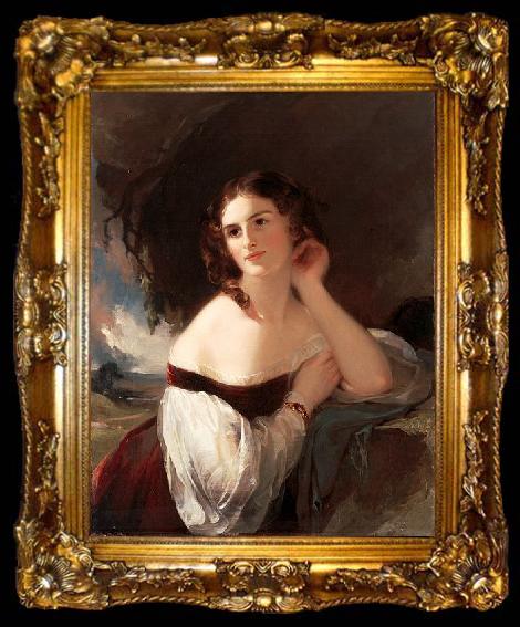 framed  Thomas Sully Fanny Kemble, ta009-2